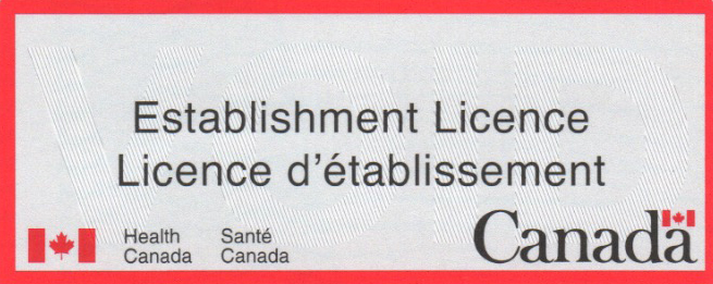 Health Canada Establishment Licence